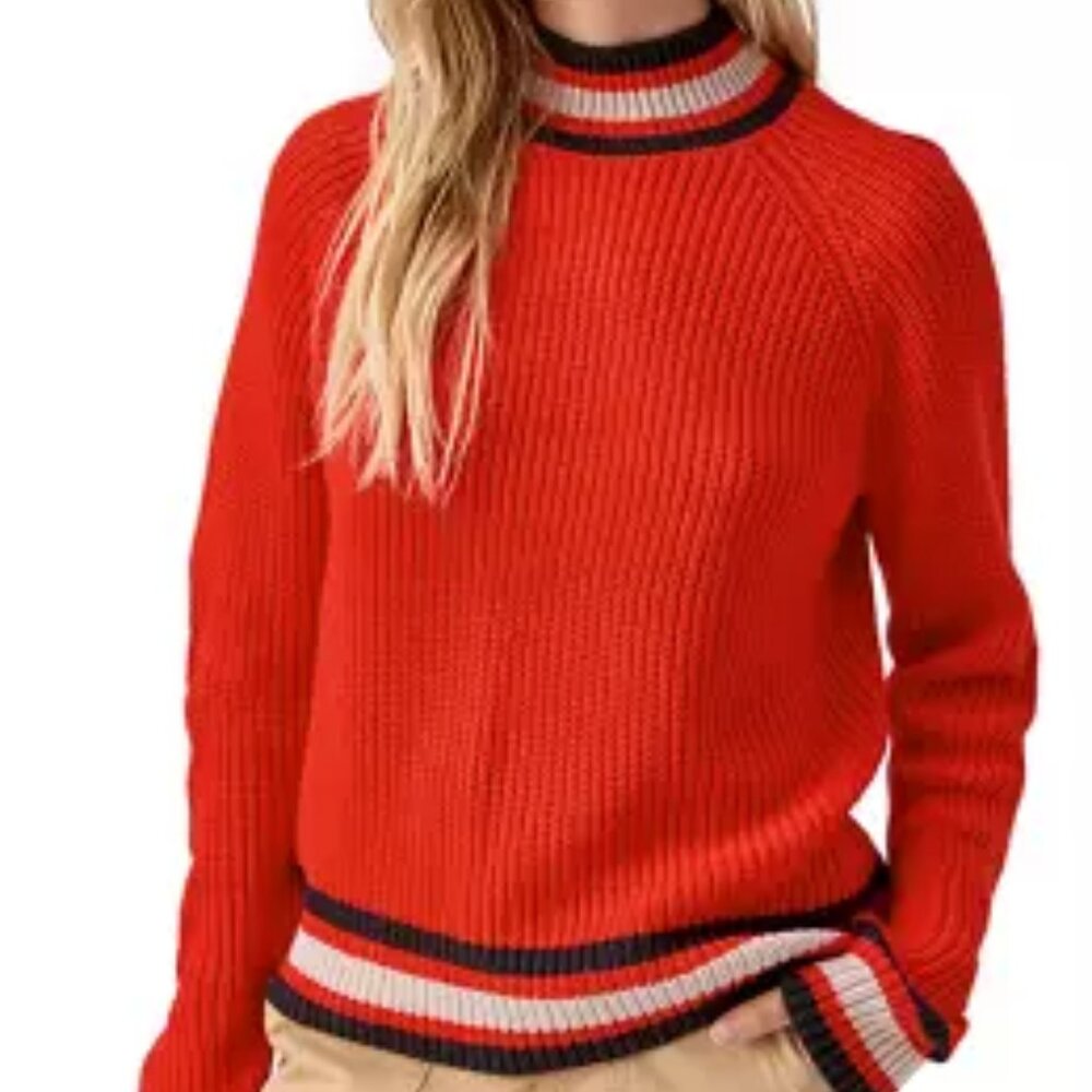 Sanctuary Red Sporty Stripe Sweater/NWT/S